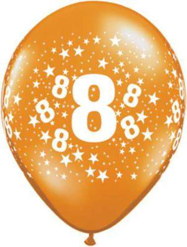 Number 8 Party Balloons - Click Image to Close